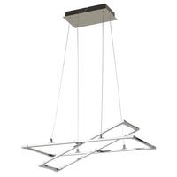 Led-pendelleuchte A0033-320 Kseros - Silberfarben, Design, Metall (60/30/120cm)