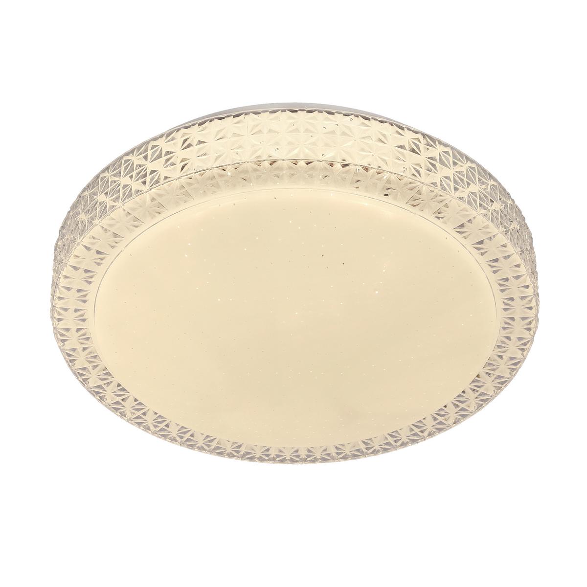 LED-Deckenleuchte 13-33963 Rabel - Transparent/Weiß, KONVENTIONELL, Kunststoff/Metall (27/27/8.5cm)