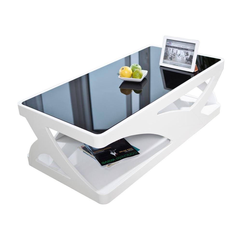 COUCHTISCH Schwarz, Weiß L: 120 cm