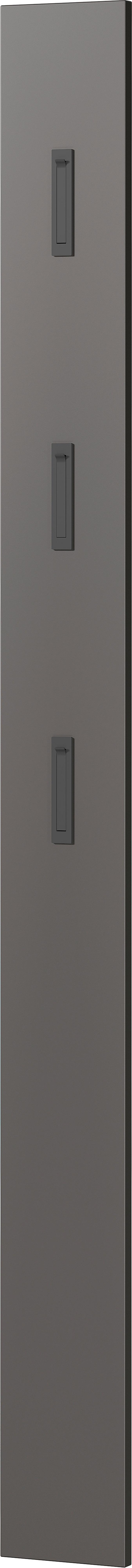 Garderobe Gw-baldone 3-teilig Graphitfarben B: 100 Cm - Graphitfarben, Design, Glas/Holzwerkstoff (100/200/29cm) - MID.YOU