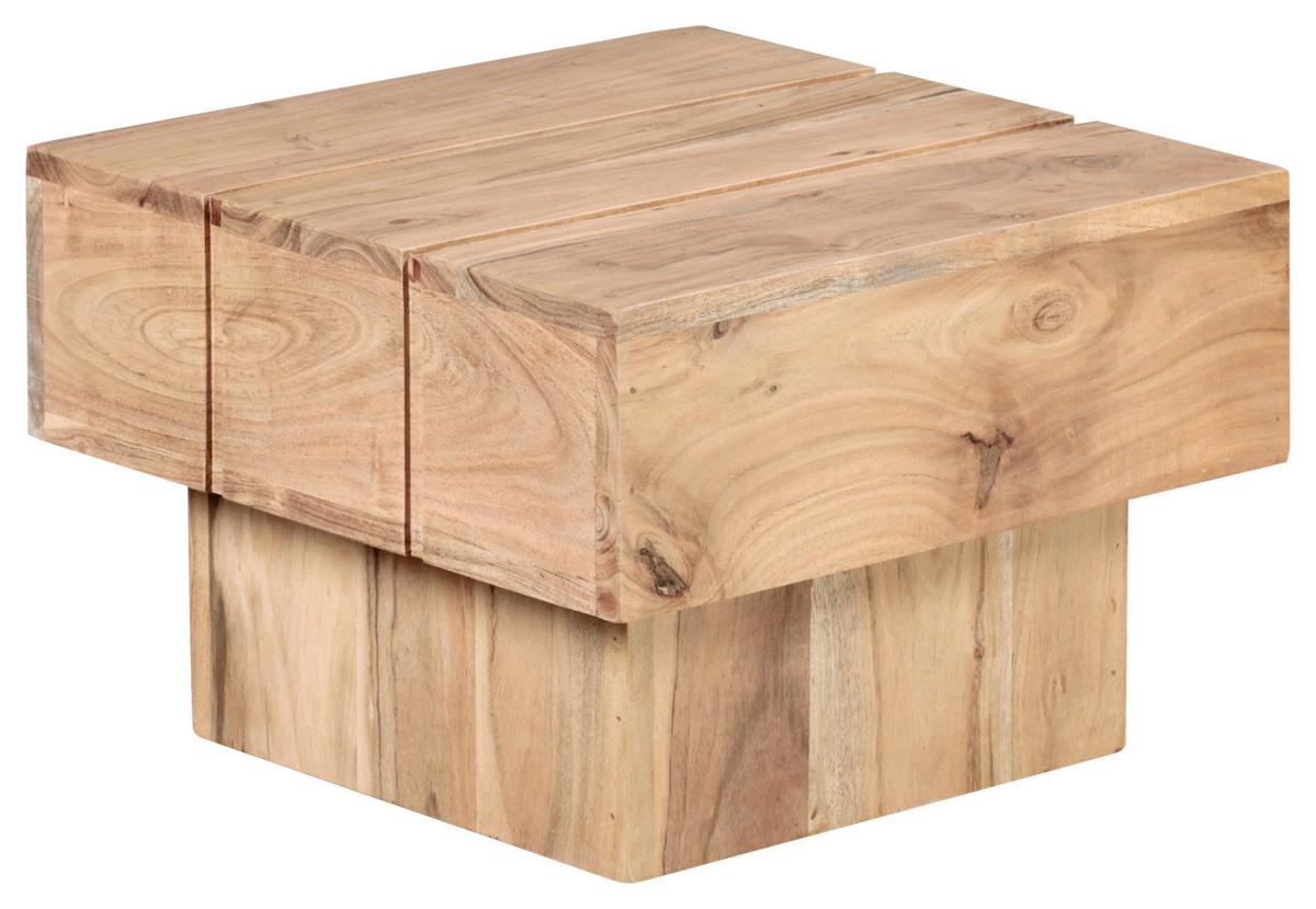 Odkladací stolek sira ze dřeva akácie - barvy akácie, Design, dřevo (44/44/30cm) - MID.YOU
