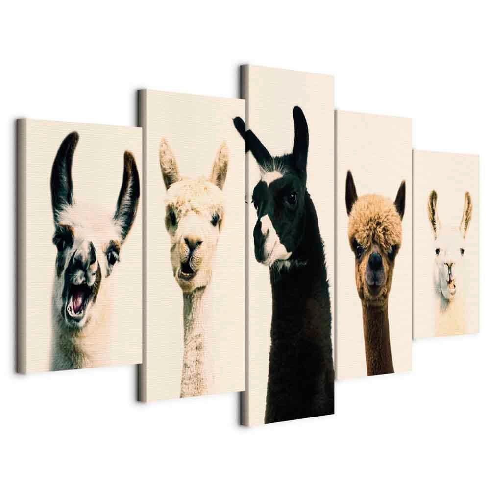 Leinwandbild Schwarz Beige B: 100 cm