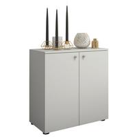 Dvojdverová komoda Vandol Mini biela - čierna/biela, Basics, kompozitné drevo/plast (70/74/40cm) - Livetastic