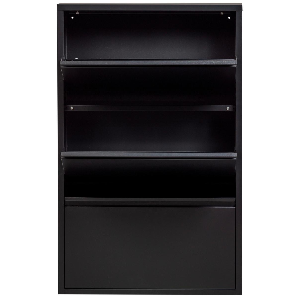 Schuhkipper Sabine Schwarz B: 66 Cm - Schwarz, Design, Metall (66/103/16cm) - Livetastic