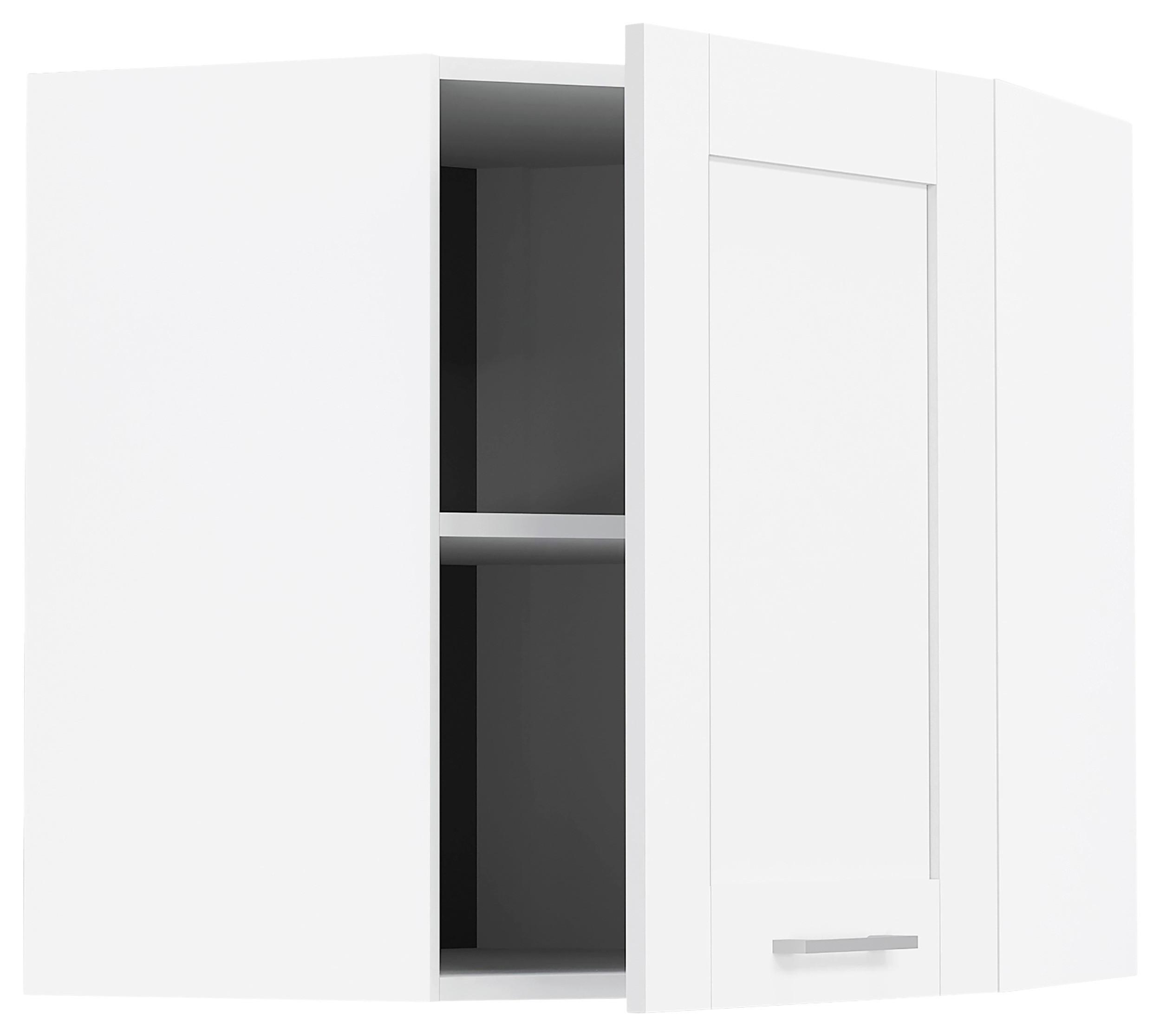 Eckoberschrank Colura - Weiß, Trend, Holzwerkstoff/Kunststoff (57/60/57cm) - MID.YOU