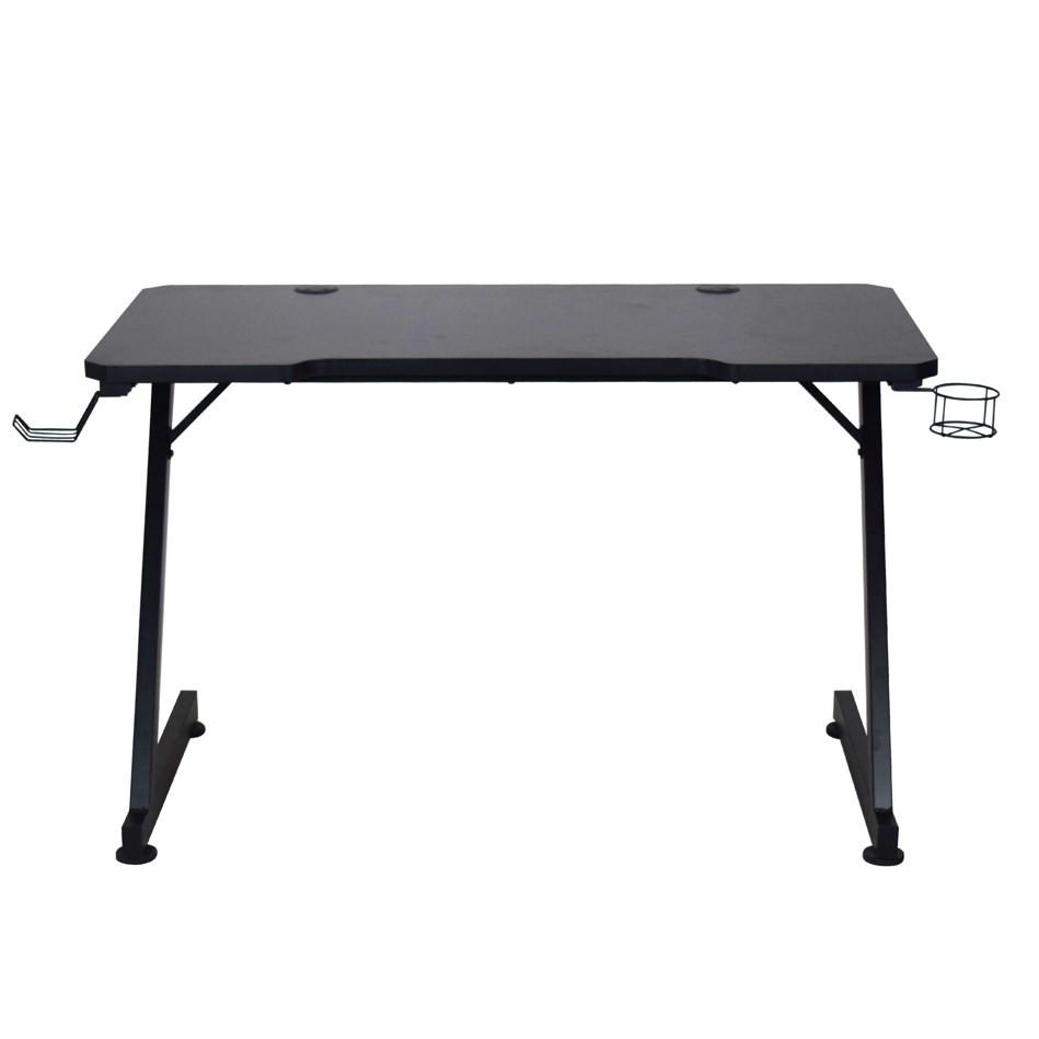 Písací stôl RACER - čierna, Modern, kov/kompozitné drevo (120/75/60cm) - Mömax