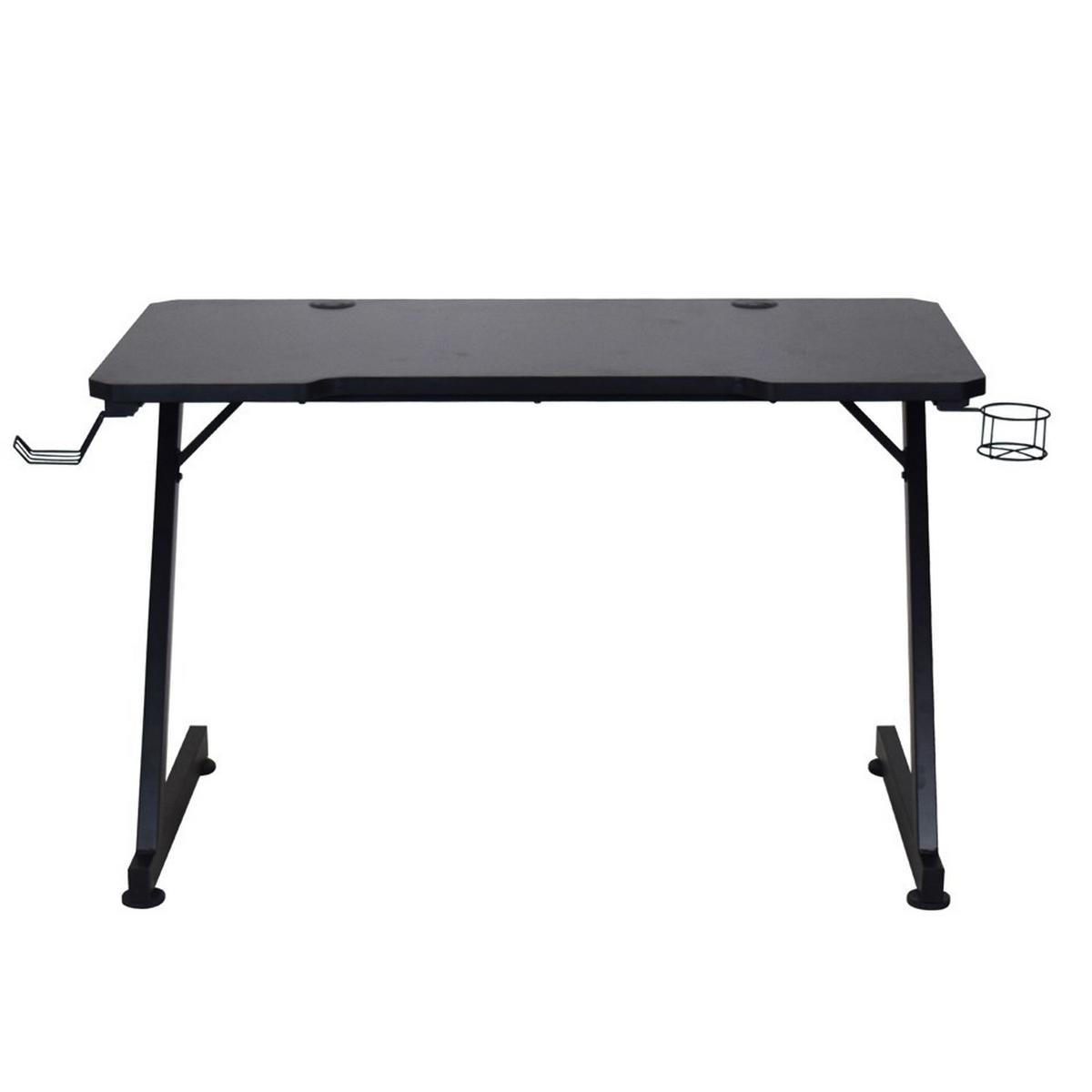 Písací stôl RACER - čierna, Modern, kov/kompozitné drevo (120/75/60cm) - Mömax