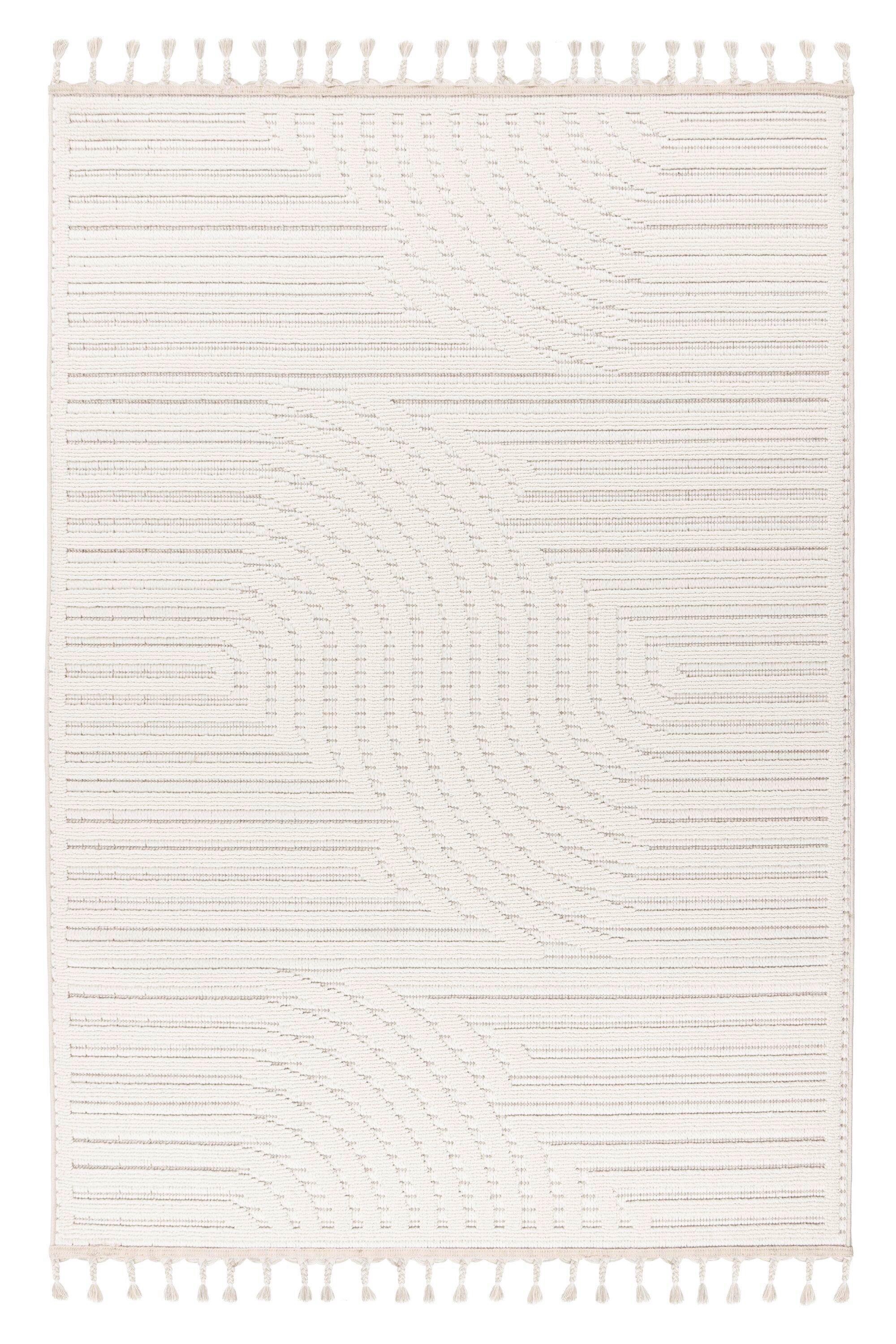 Flachwebteppich Elfenbein, Bxl: Ca. 160x230 Cm - Elfenbein, Basics, Textil (160/230cm) - Kayoom