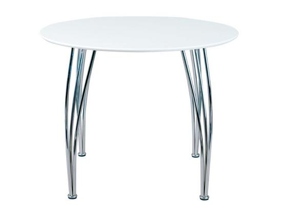 Esstisch Cellini B: 100 cm Weiß - Chromfarben/Weiß, Basics, Holzwerkstoff/Metall (100/75/100cm) - Livetastic Esstisch Cellini B: 100 cm Weiß - Chromfarben/Weiß, Basics, Holzwerkstoff/Metall (100/75/100cm) - Livetastic