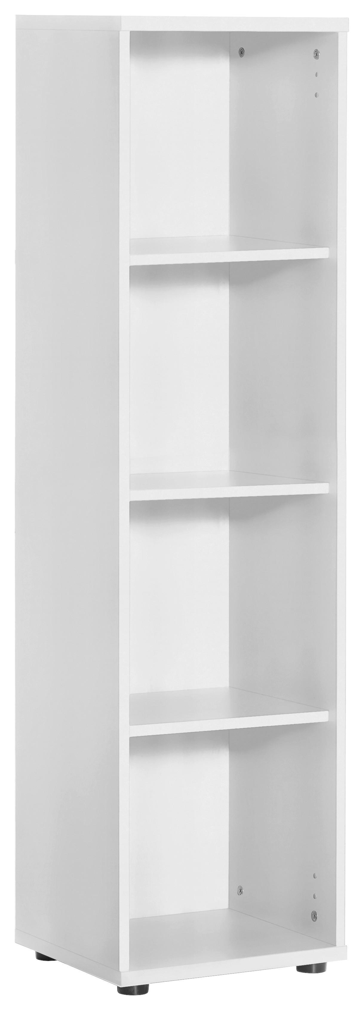 Aktenregal Serie Holzwerkstoff Weiß B: 39,3 Cm - Schwarz/Weiß, Basics, Holzwerkstoff (39,3/146,9/34,5cm) - MID.YOU