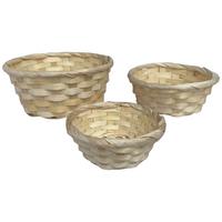 Sada košíkov PETER - prírodná farba, prírodné materiály - Mömax