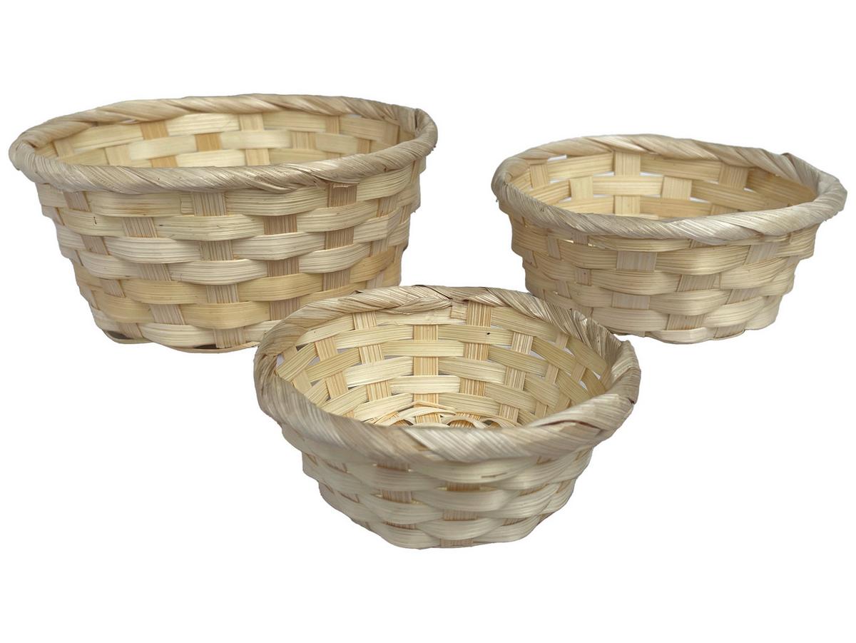 Sada košíkov PETER - prírodná farba, prírodné materiály - Mömax