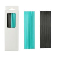 Szívószálszett Sina 30 Darabos - türkiz/fekete, Basics, műanyag (0,6/22cm) - Luca Bessoni