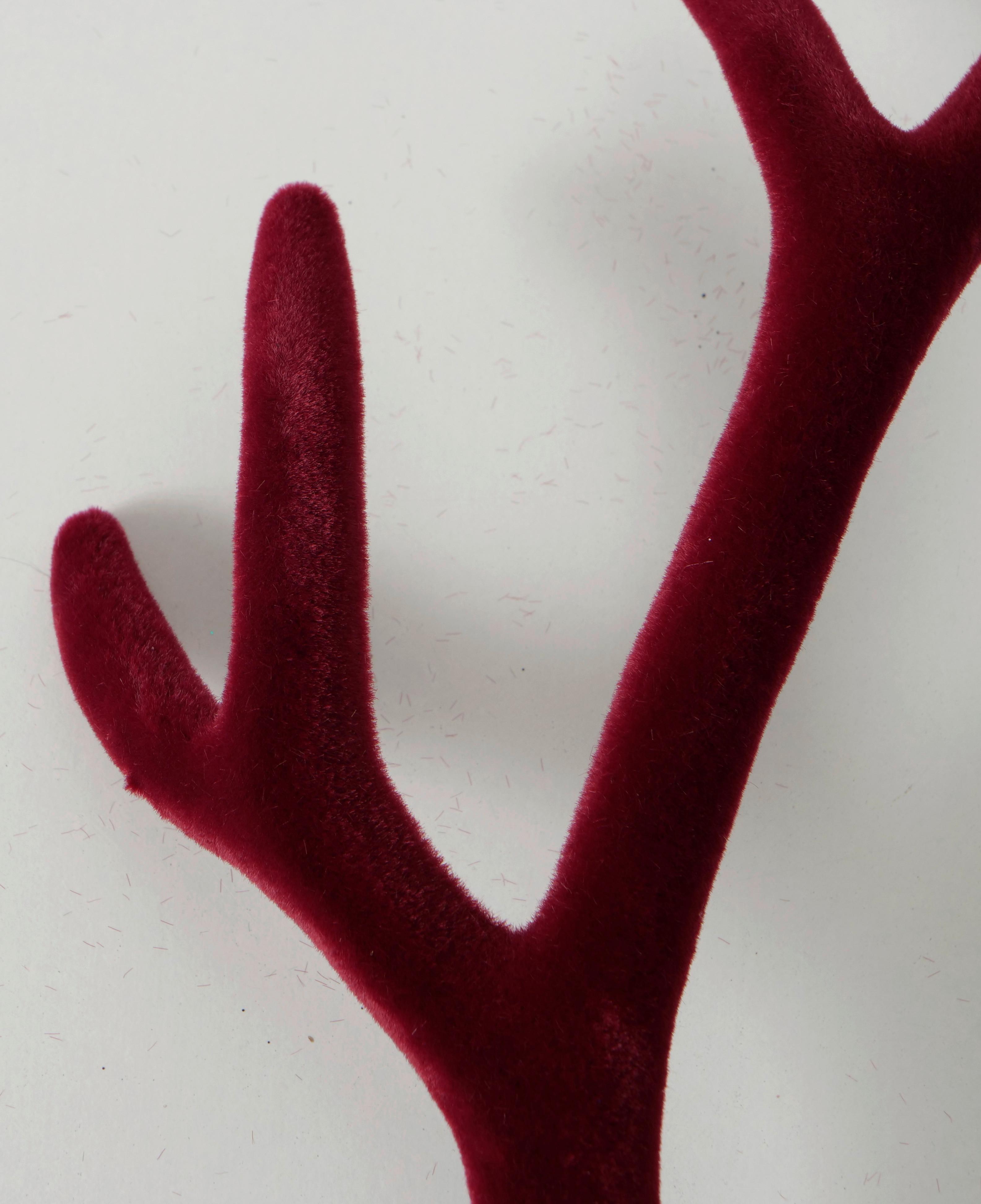 Weihnachtsdeko Geweih Kunststoff 2 Stk. - Basics, Kunststoff (16/30cm)