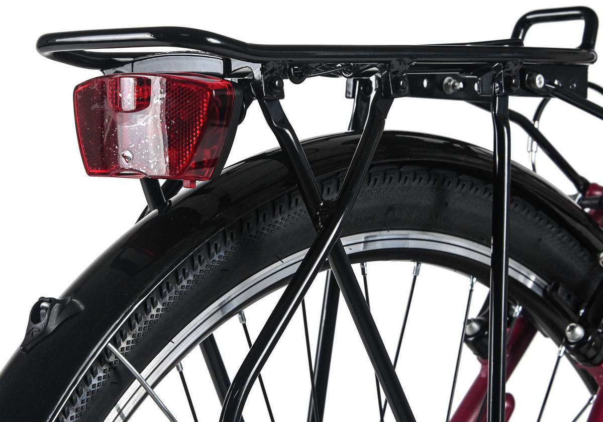 Trekkingrad Damen 28 Zoll - Rot, Basics, Metall (25/140/60cm)