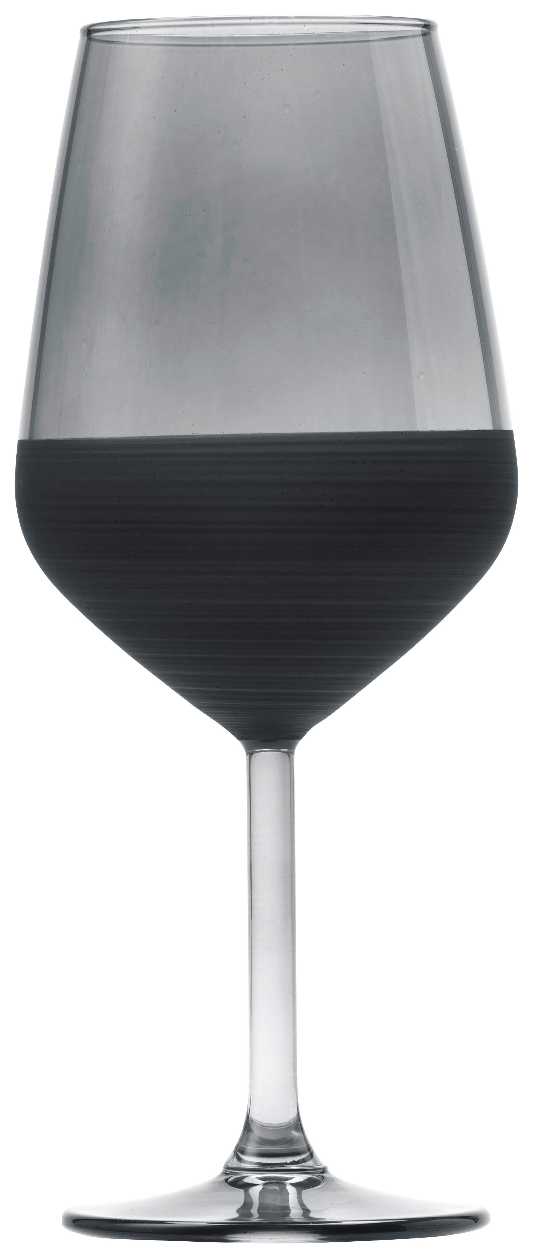 Sklenice na víno Black, ca. 490ml - černá, Moderní, sklo (6,4/22cm) - Mömax