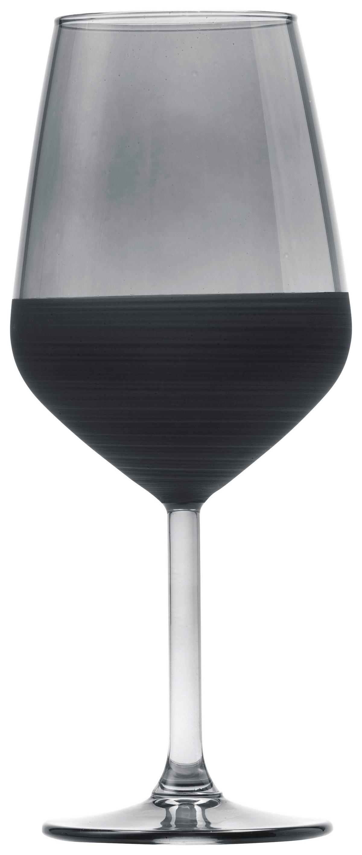 Pohár na víno Black, ca. 490ml - čierna, Modern, sklo (6,4/22cm) - Mömax