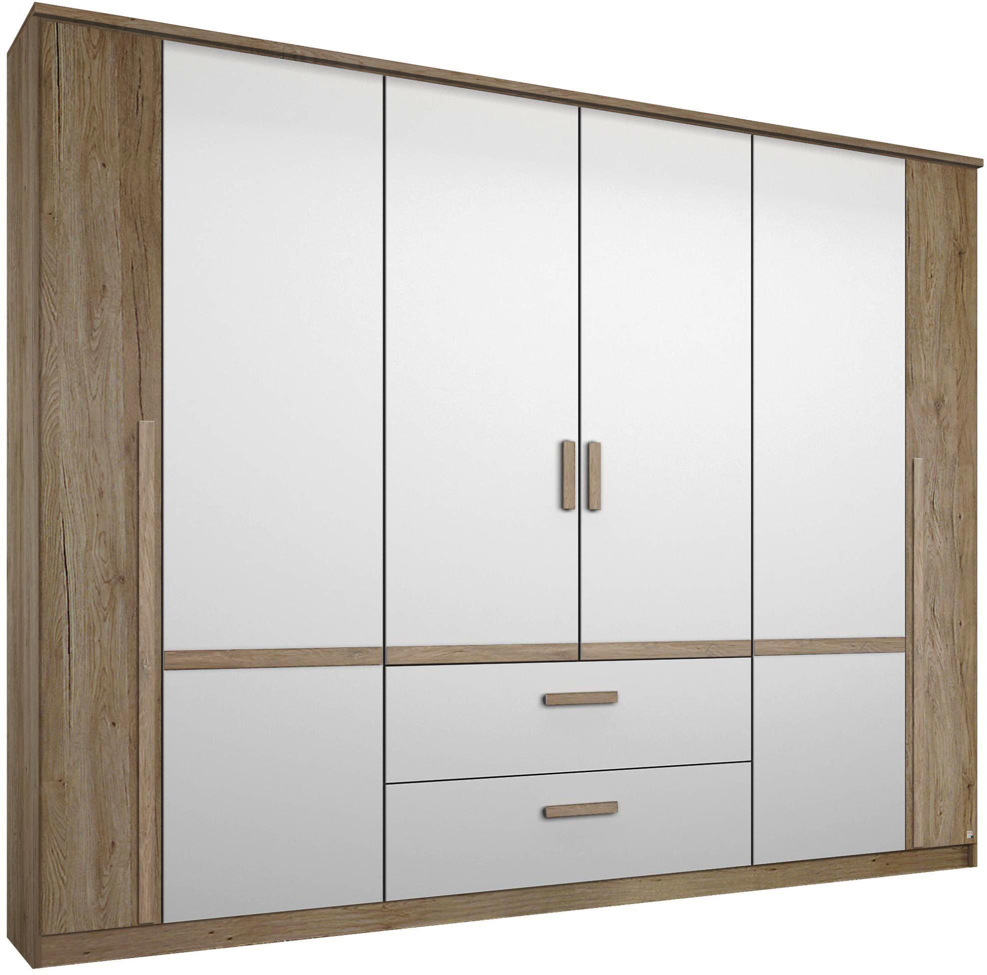 6-türiger Kleiderschrank mit Schubladen