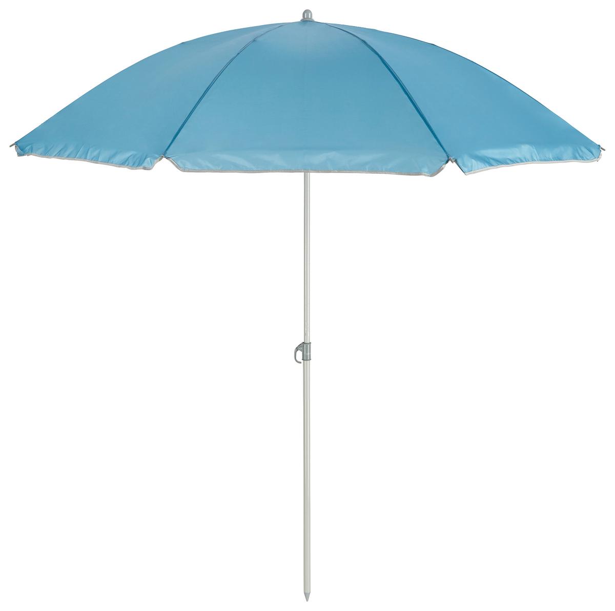 SLUNEČNÍK LECCI - šedá/modrá, kov/textil (180/190cm) - Mömax