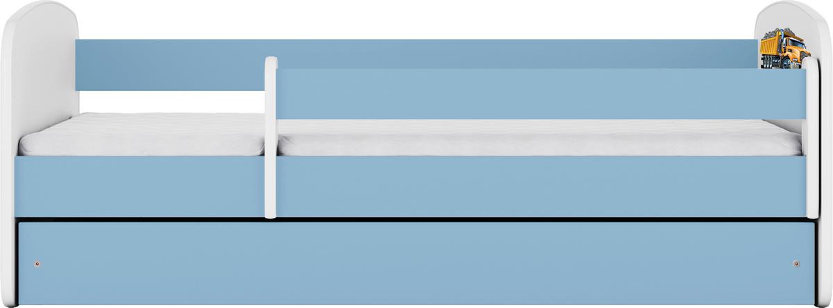 Kinder-/Juniorbett Babydreams inkl. Matratze 80x160 - Blau/Birkefarben, MODERN, Holz/Holzwerkstoff (80/160cm) - MID.YOU