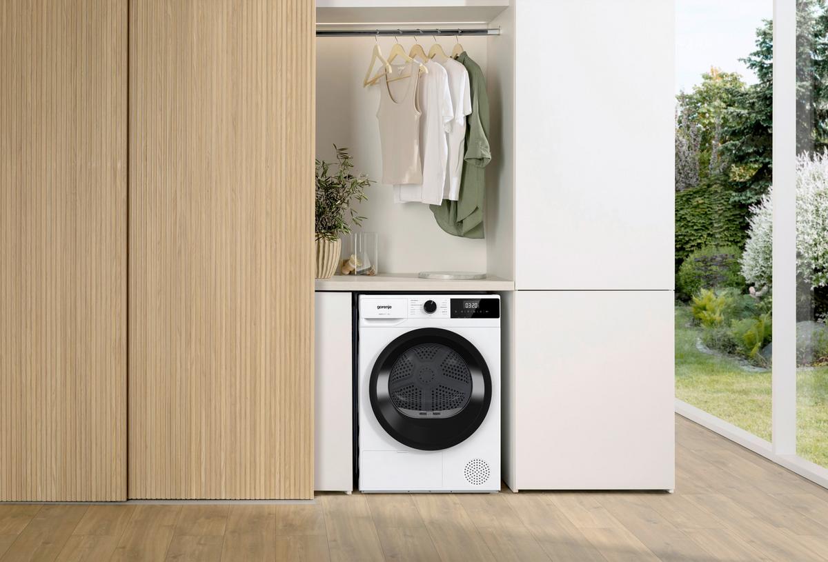 Wärmepumpentrockner D2HNE7D/AT Füllmenge ca. 7 kg, EEKL: D - Weiß, Basics, Kunststoff/Metall (59,5/84,5/51cm) - Gorenje