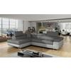 Ecksofa Anton Grau, Hellgrau S:203x272 Cm - Chromfarben/Hellgrau, Design, Textil (203/272cm) - MID.YOU