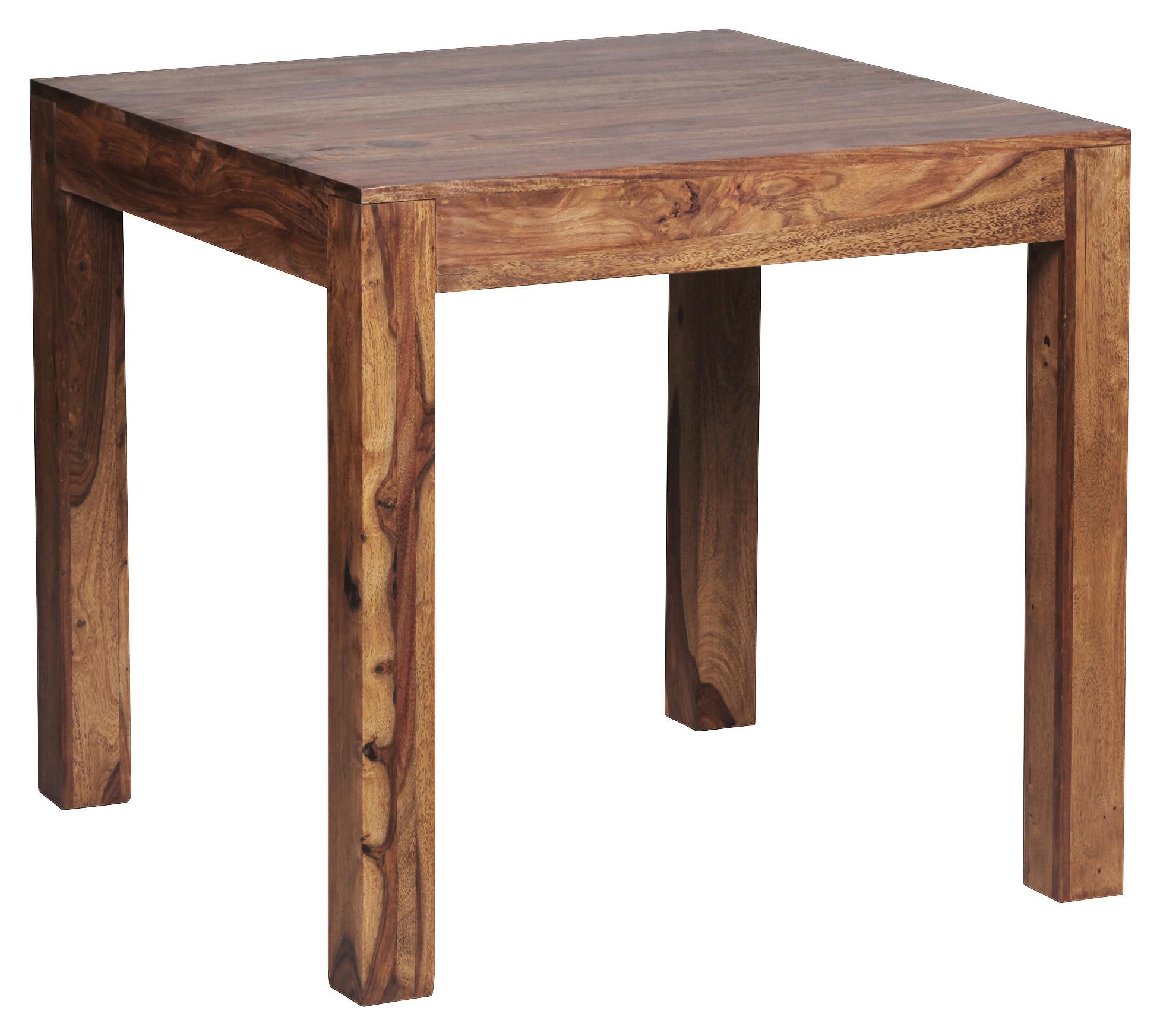 Esstisch Echtholz Mumbai 80x80 Cm Sheesham