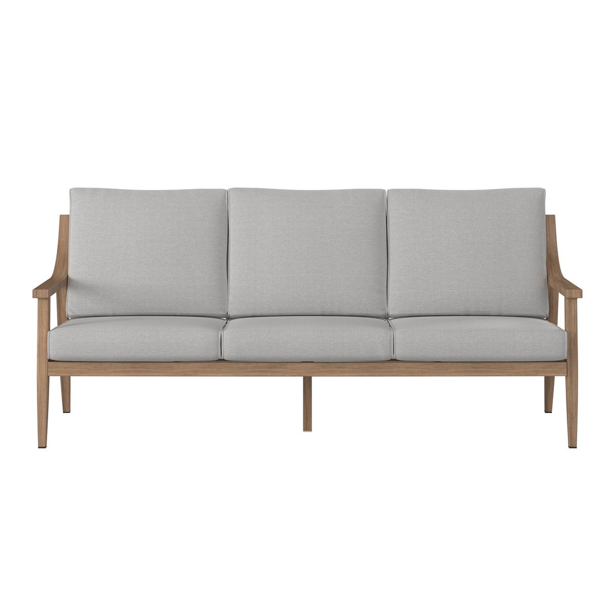Loungegarnitur Elena - Beige/Naturfarben, MODERN, Textil/Metall - Beldano