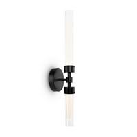 Wandleuchte Stelo - Transparent/Schwarz, Trend, Glas/Metall (56,6/12/10,8cm) - MAYTONI
