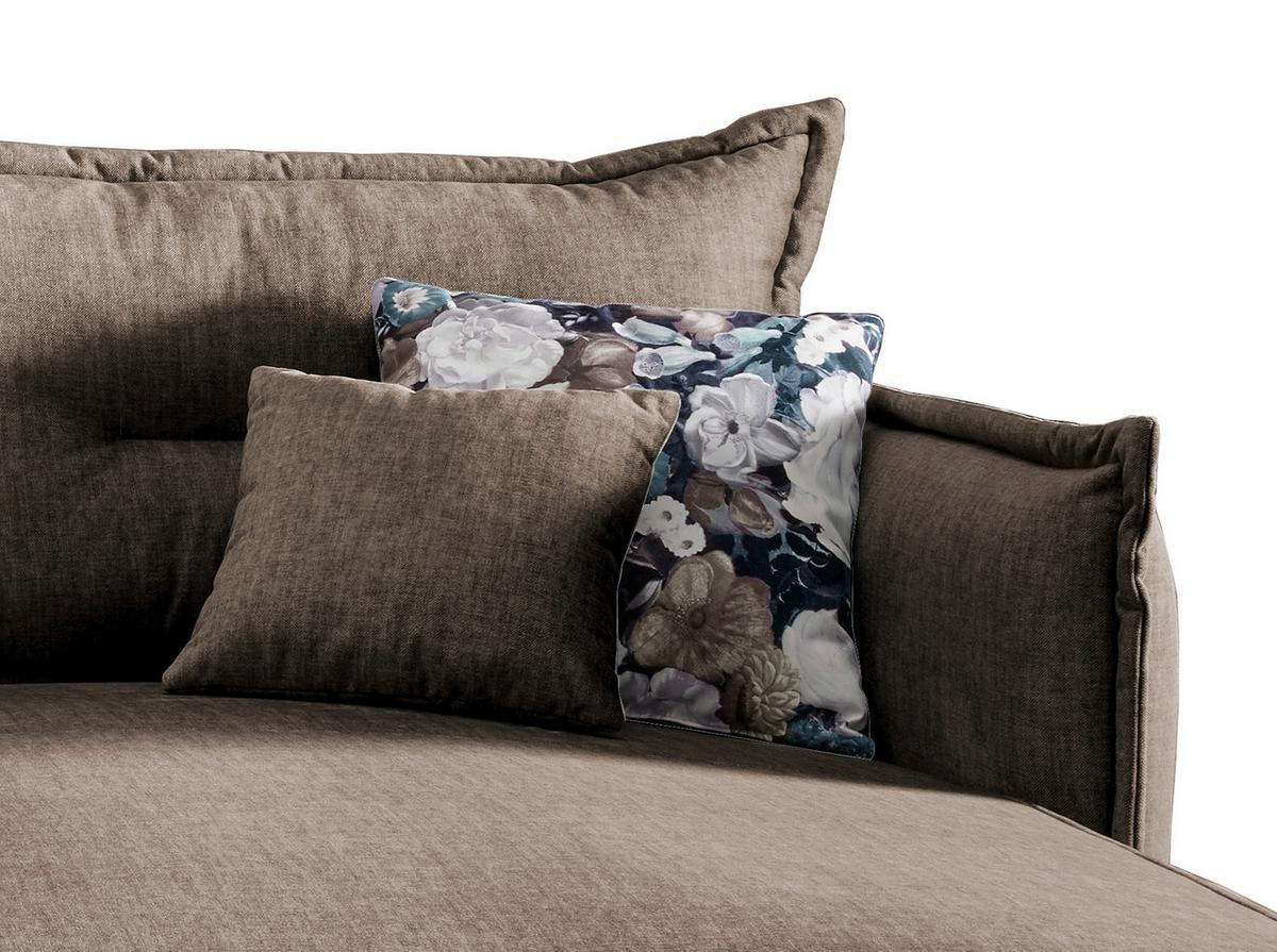 Ecksofa Lava Braun S: 255/180 cm - Türkis/Schwarz, MODERN, Textil (255/180cm) - Livetastic