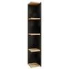 Eckregal Honsa Anthrazit/Eiche Dekor  B: 15cm - Honigeiche/Anthrazit, Design, Holzwerkstoff (15/97/17cm) - MID.YOU