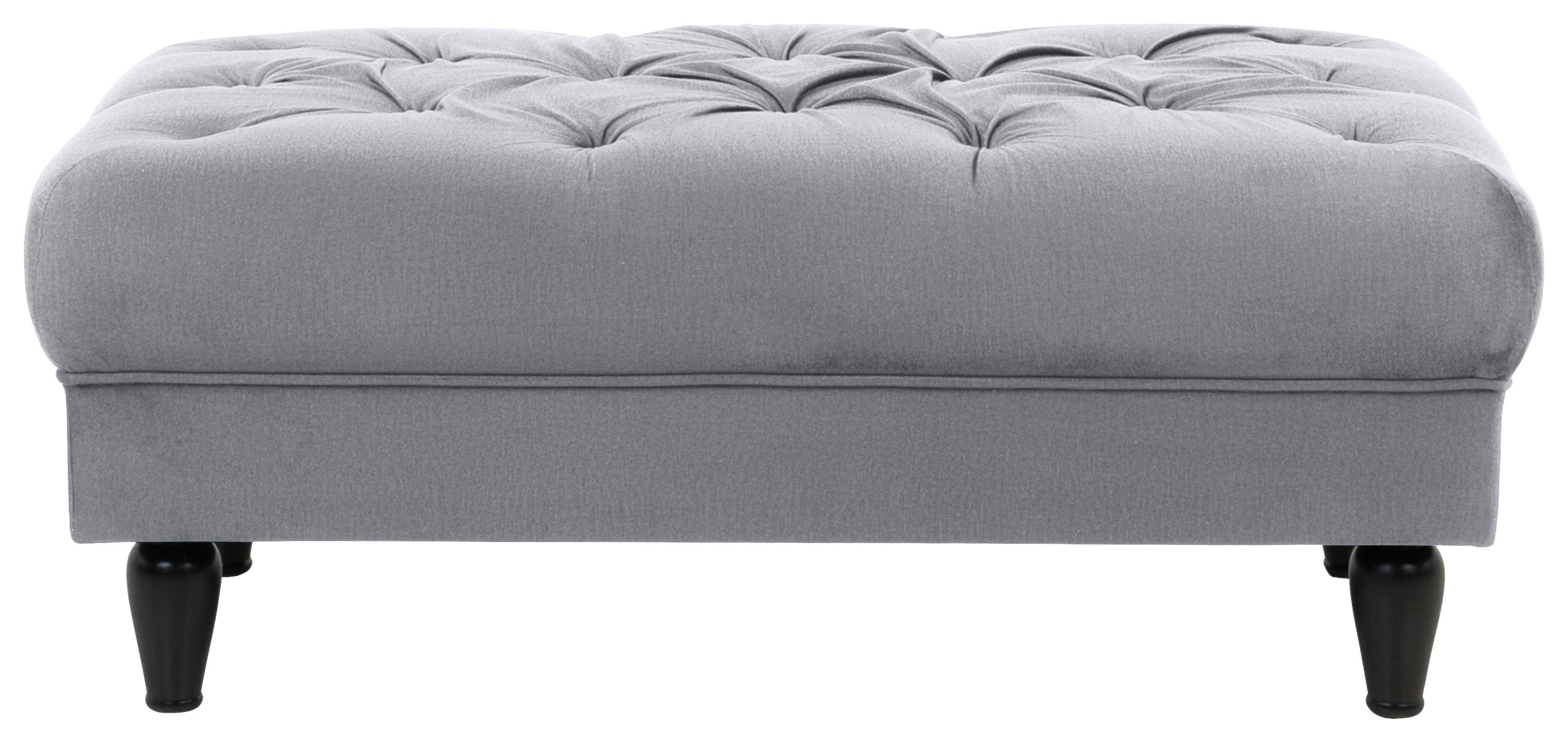 Hocker Cupido - Schwarz/Grau, Design, Textil (110/44/56cm) - MID.YOU