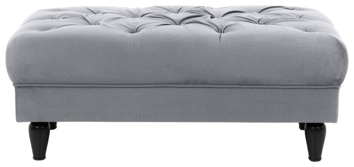 Hocker Cupido - Schwarz/Grau, Design, Textil (110/44/56cm) - MID.YOU