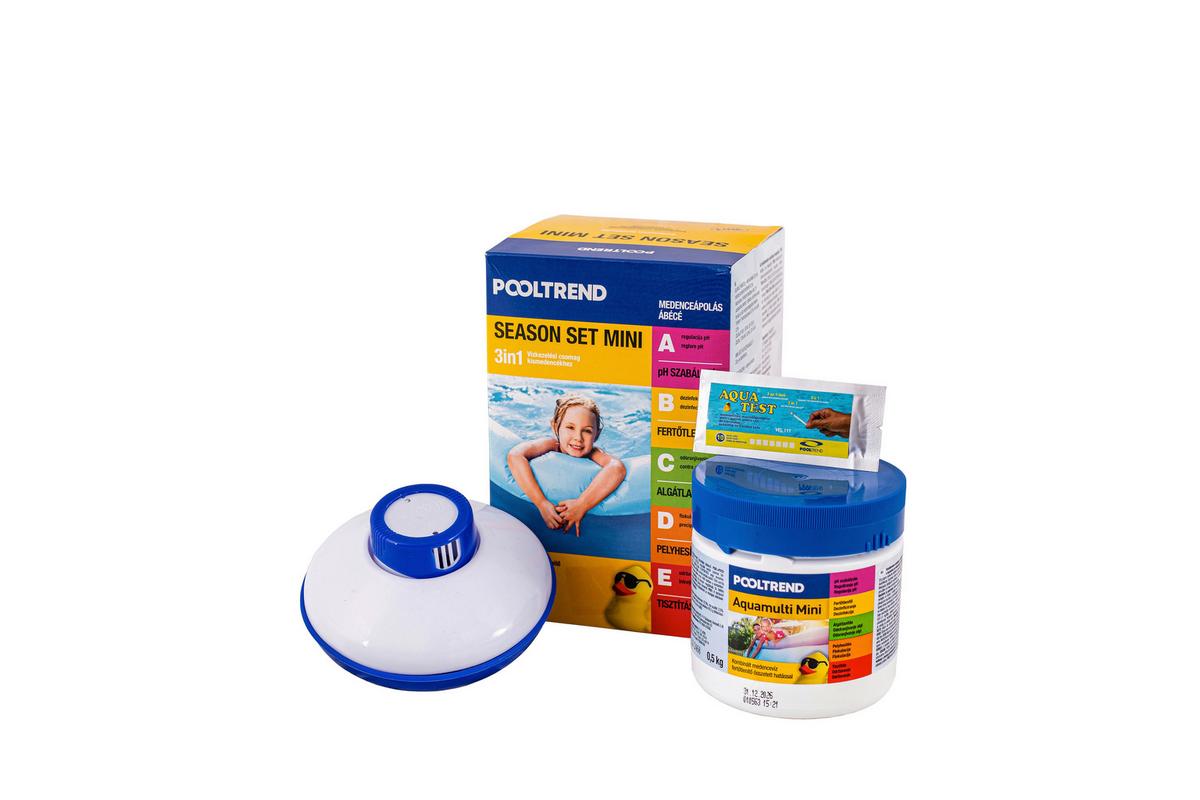Medencetisztító Alapcsomag Pooltrend Season Set Mini - sárga/világoskék, karton