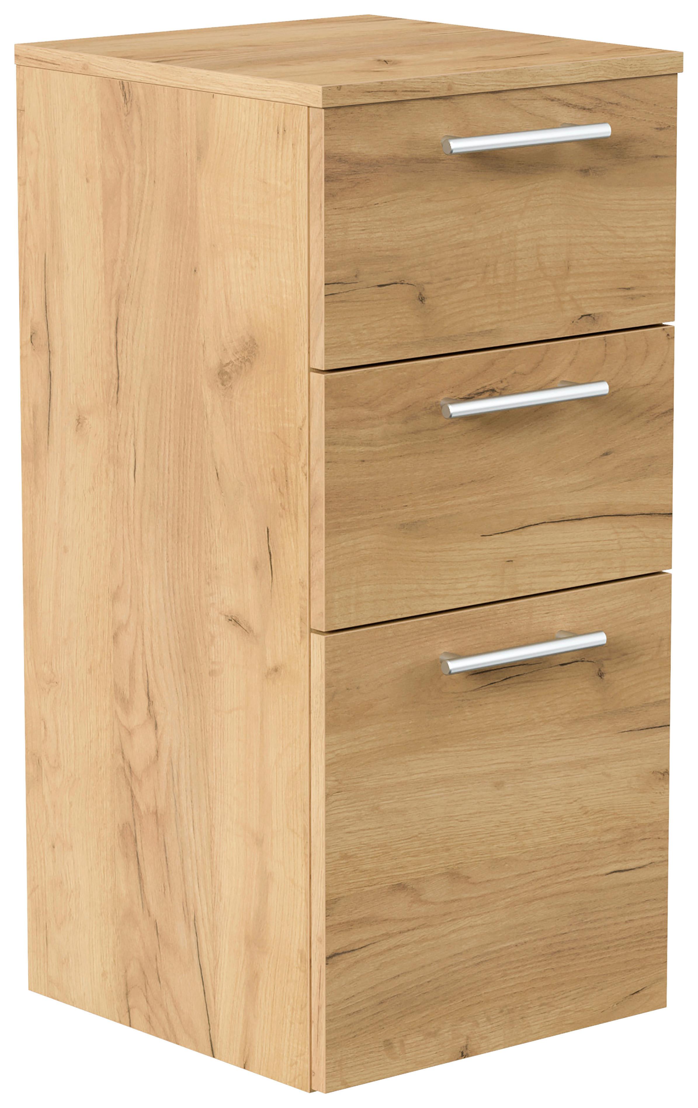 MIDISCHRANK Eichefarben B: 35,2cm - Eichefarben, Basics, Holzwerkstoff (35,2/75/36,8cm) - MID.YOU