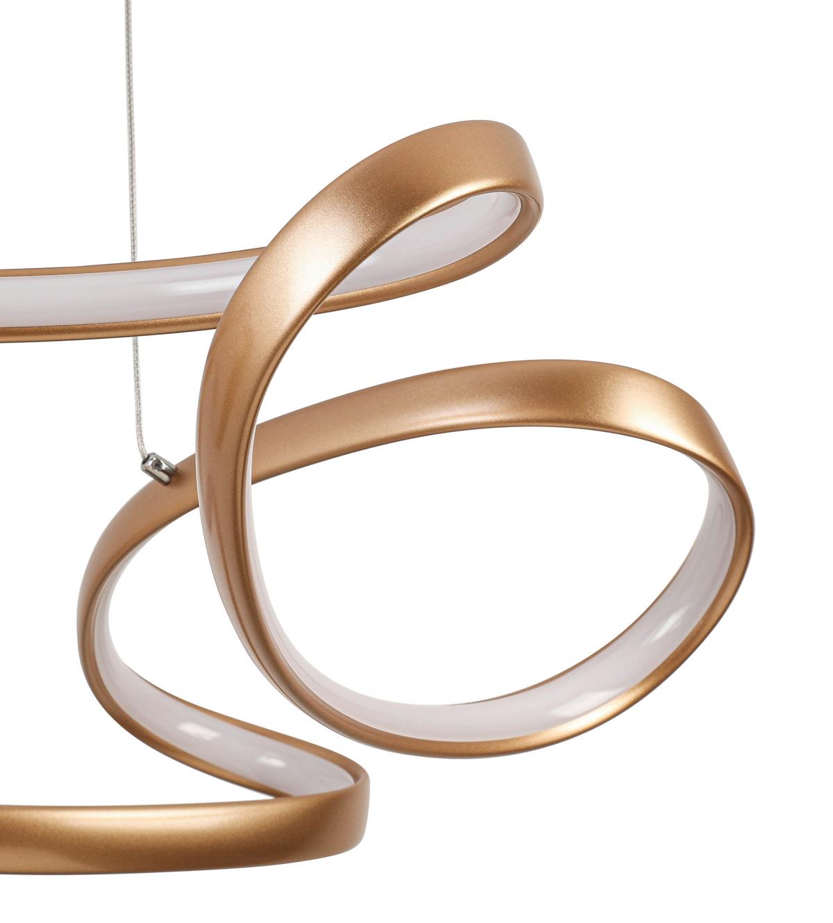 ZÁVESNÉ LED SVIETIDLO JOSEM2 - cappuccino, Modern, kov/plast (60/120cm) - Premium Living
