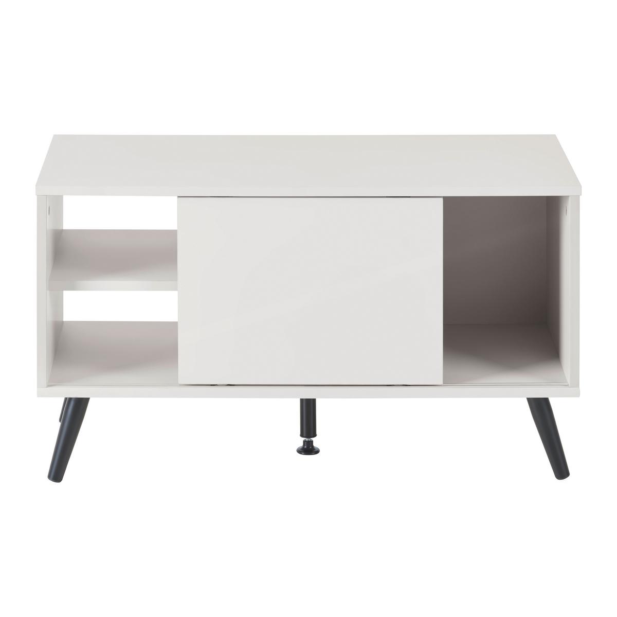 TV STOLÍK MOVE - čierna/kašmírová, Modern, kov/kompozitné drevo (80/46/35cm) - Based