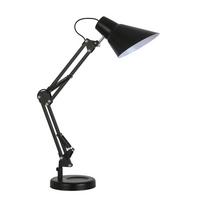 LAMPA NA PÍSACÍ STÔL ALONSO - čierna, Lifestyle, kov (15/58cm) - Modern Living