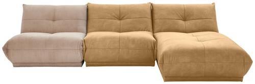 Ecksofa Giselle Hellbraun/taupe S: 315x185 Cm - Taupe/Hellbraun, Trend, Textil (315/185cm) - Livetastic