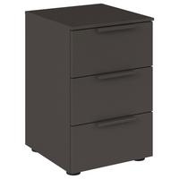 Nachtkästchen Flipp Graphitfarben B: 40 Cm - Schwarz/Graphitfarben, MODERN, Holzwerkstoff (40/61/42cm) - Rauch Möbel