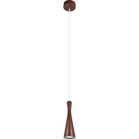 Hängeleuchte 8510130 Vegas - Nussbaumfarben/Weiß, Natur, Holz (10/90-140cm)