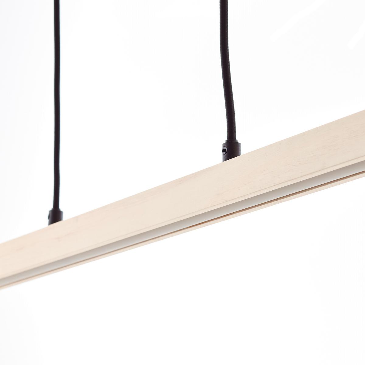 Led-hängeleuchte G99072/76 Arion - Schwarz/Kieferfarben, Design, Holz/Kunststoff (103/6/150cm) - Brilliant