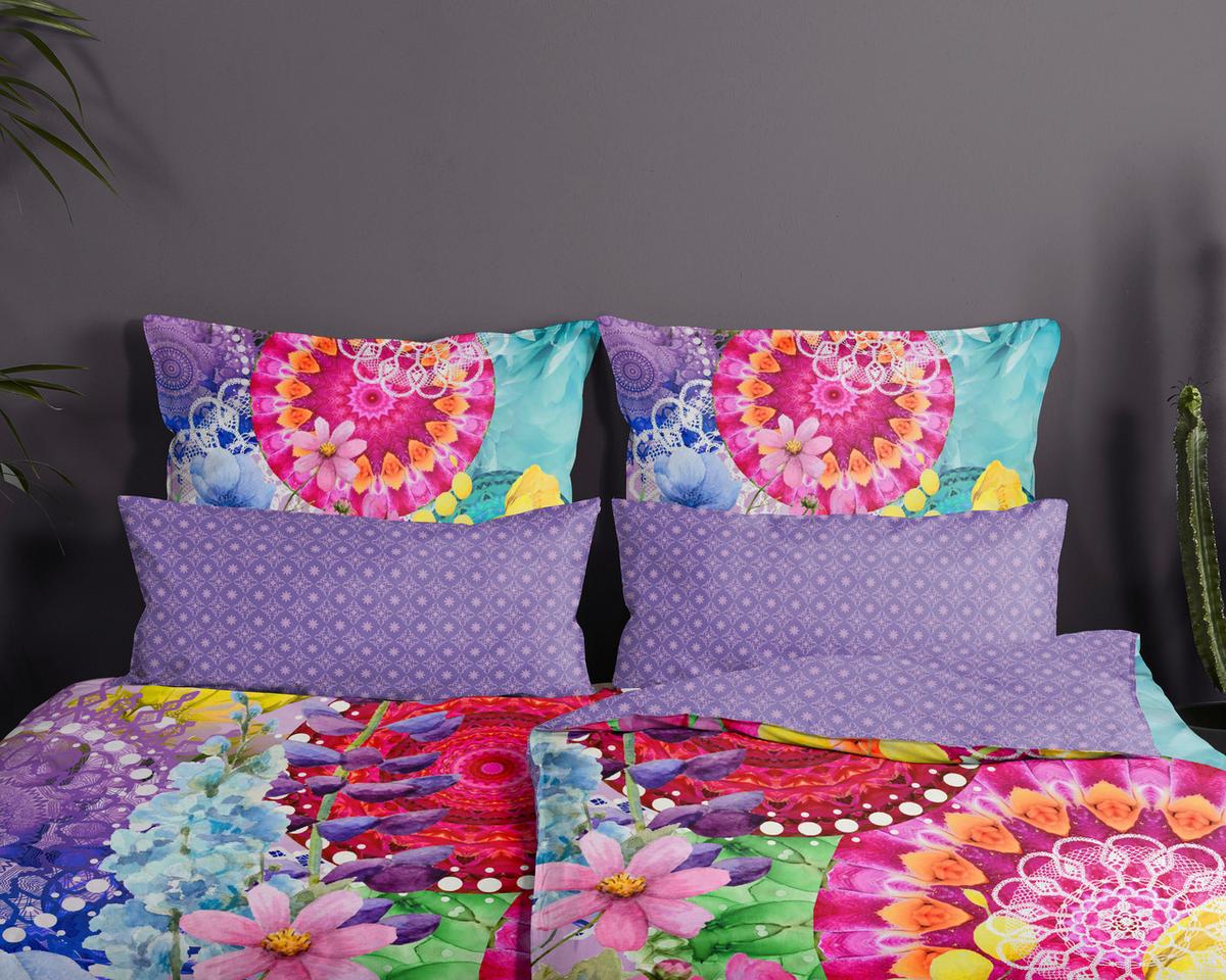 Wendebettwäsche Vitori Multicolor 155x220 cm - Multicolor, Design, Textil (155/220cm)