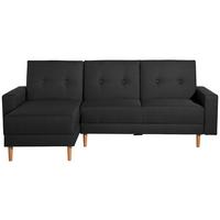 Eckschlafsofa Just Cool - Erlefarben/Schwarz, Design, Textil (230/93/152cm) - Max Winzer