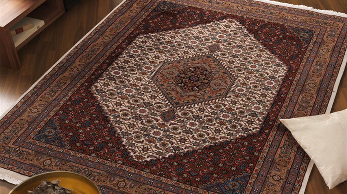 Orientalischer Webteppich Creme/Rot 240x170 cm - Beige/Creme, Basics, Textil (170/240cm) - Cazaris