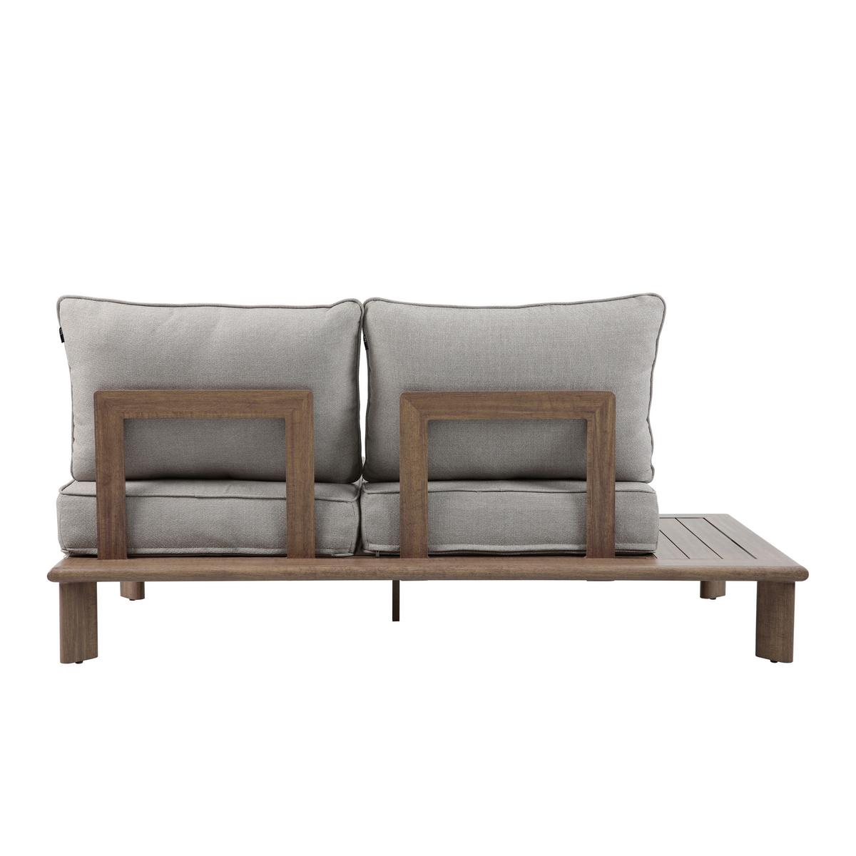 Dining-Loungeset Avery Beige - Eichefarben/Braun, Basics, Metall (290/290/68cm) - Ambia Garden