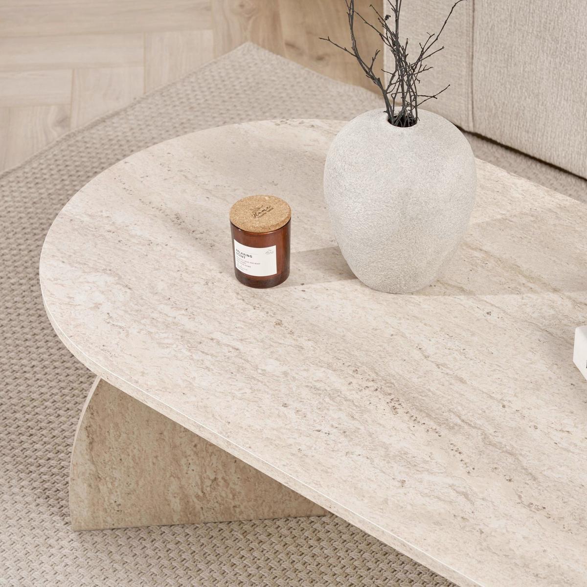 COUCHTISCH Travertine B: 120cm - MODERN, Holzwerkstoff (120/40/60cm)