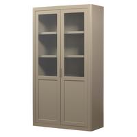 Vitrine Gunnar Schlammfarben B: 120 cm - Schlammfarben, Design, Holz (120/217/48cm) - Livetastic