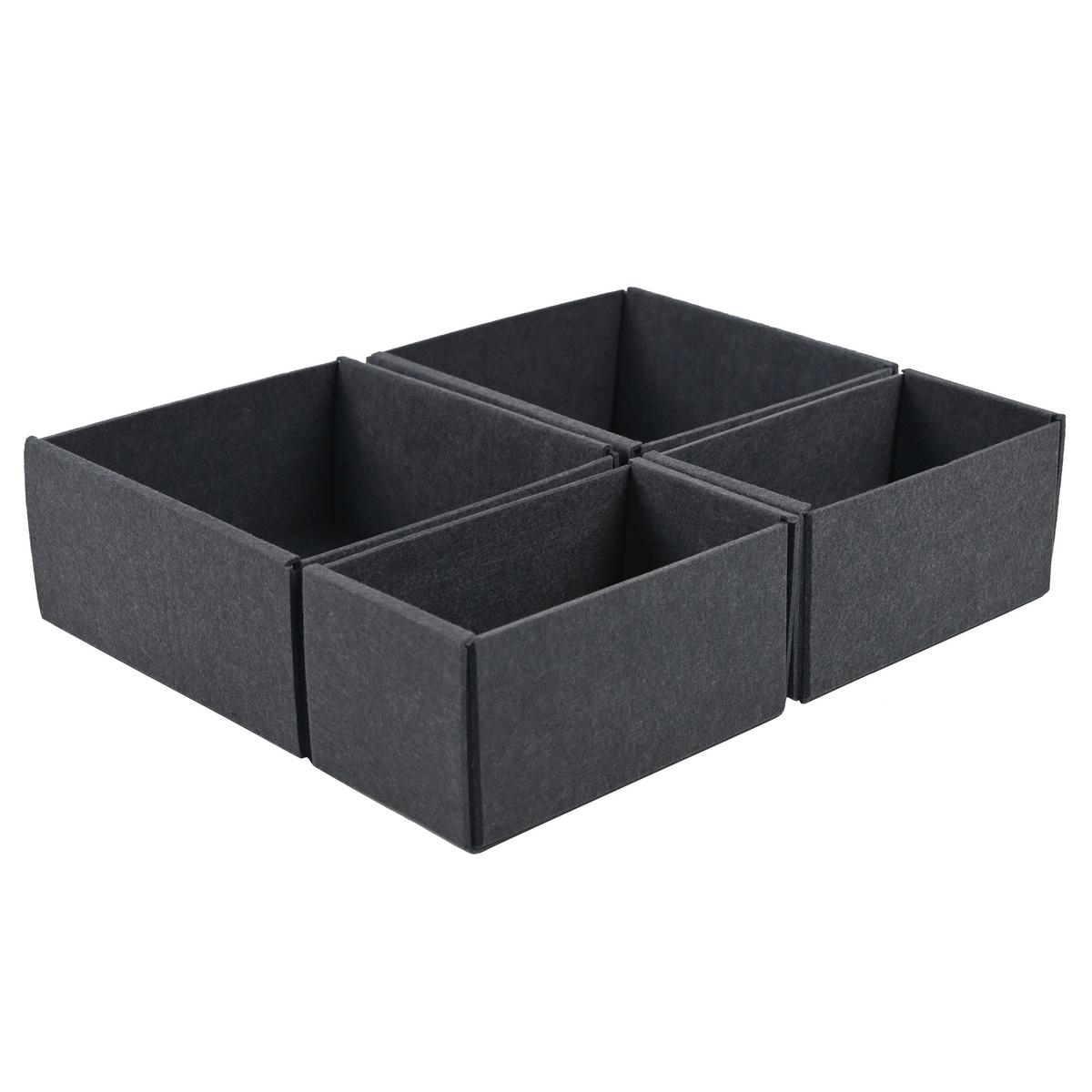 Zásuvkový box Unit, S - šedá, Konvenční, textil (22,5/21,5/10,5cm) - Premium Living