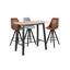 Bartisch Chara B: 58 cm Eichefarben - Eichefarben/Schwarz, Design, Holz/Holzwerkstoff (117/58/105cm) - Carryhome Bartisch Chara B: 58 cm Eichefarben - Eichefarben/Schwarz, Design, Holz/Holzwerkstoff (117/58/105cm) - Carryhome
